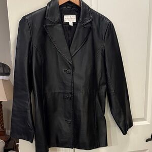 Worthington Classic Black Leather Jacket